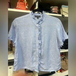 J. Crew Soft Blue Casual Button Down Shirt